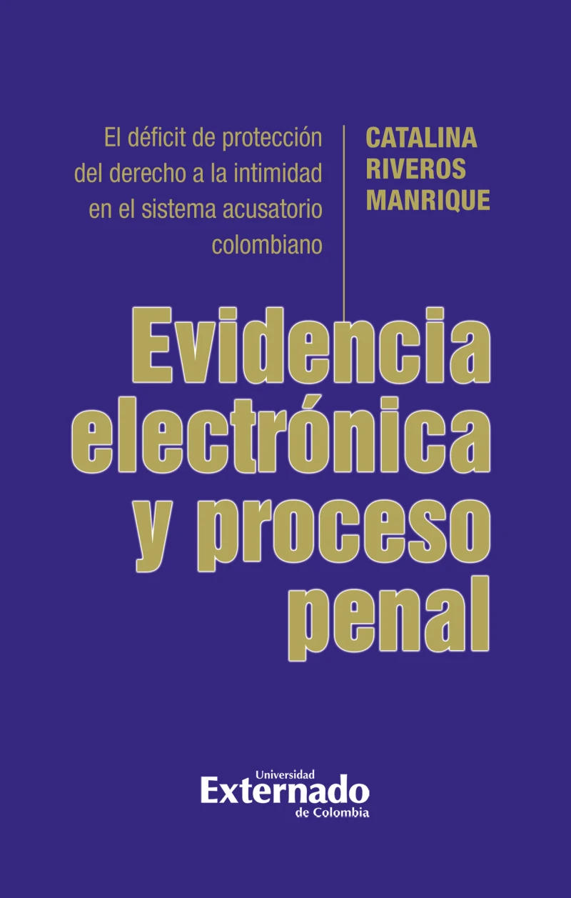 Portada: Evidencia electrónica y procesal penal