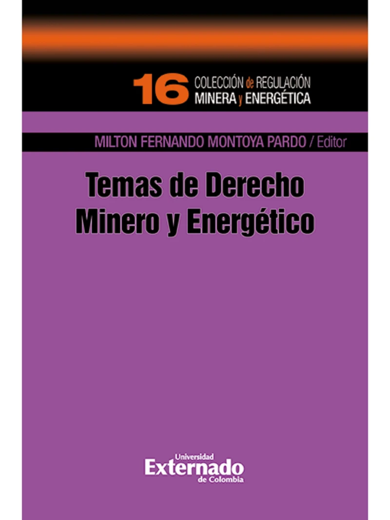Portada: Temas de Derecho Minero y Energético