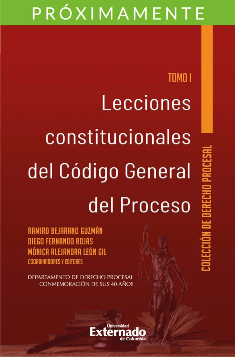 Portada: Lecciones constitucionales del código general del proceso. Tomo I
