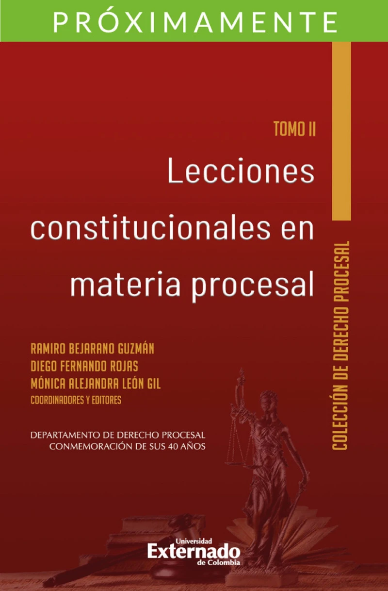 Portada: Lecciones constitucionales en materia procesal. Tomo II. 
