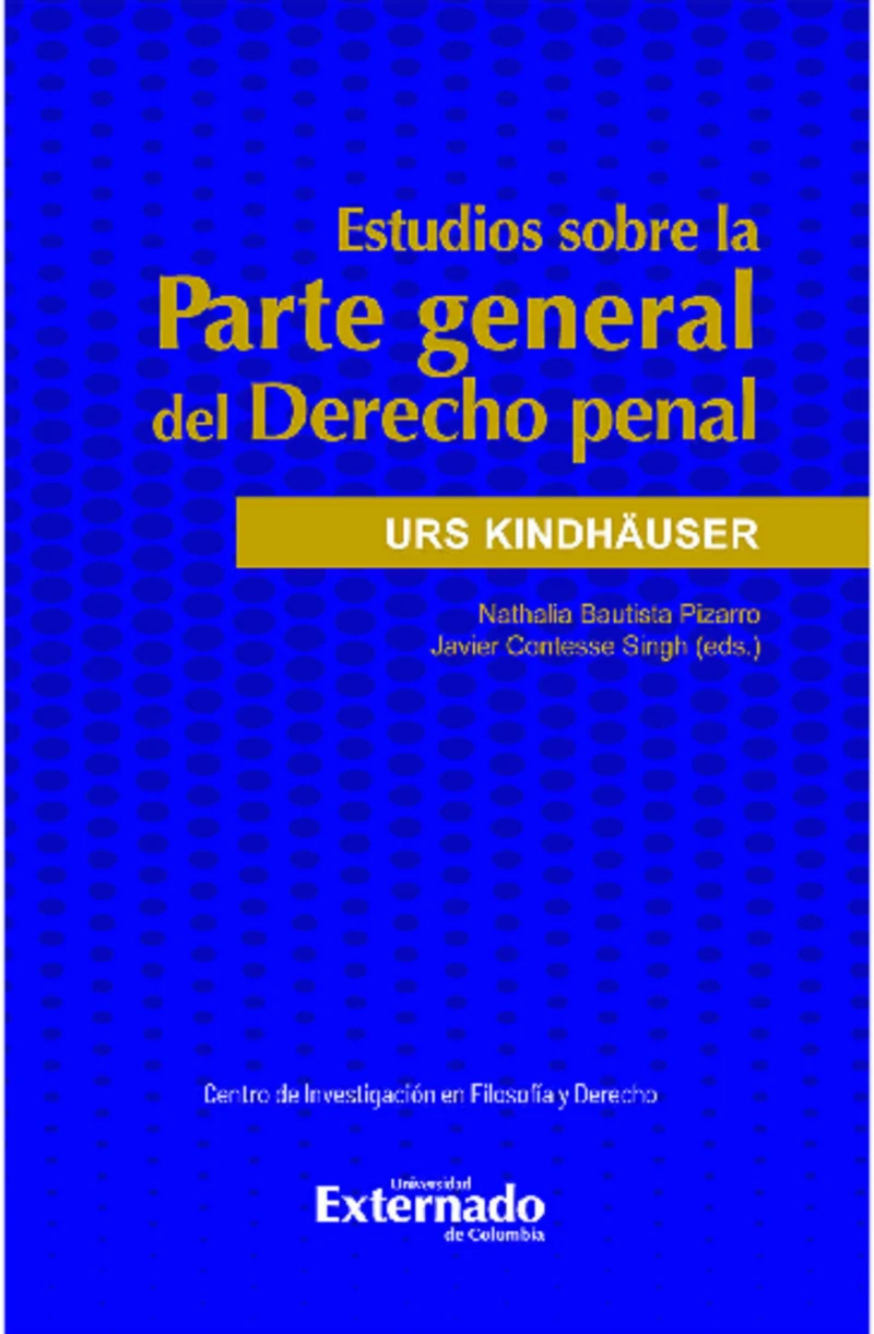 Portada: Estudios sobre la Parte general del Derecho penal