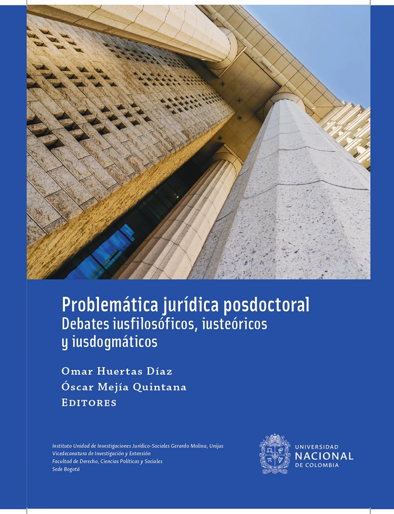 Portada: Problemática jurídica posdoctoral: Debates iusfilosóficos, iusteóricos y iusdogmáticos