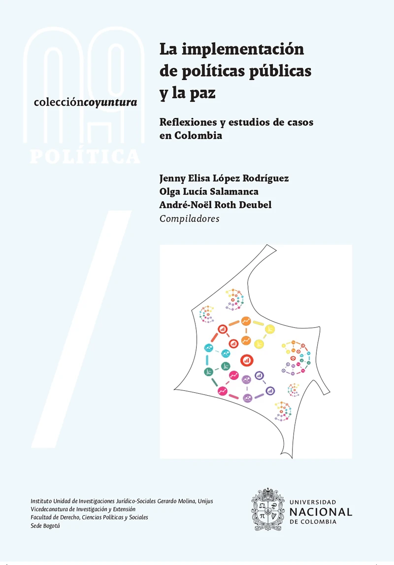 Portada: La implementación de políticas públicas y la paz: reflexiones y estudios de casos en Colombia