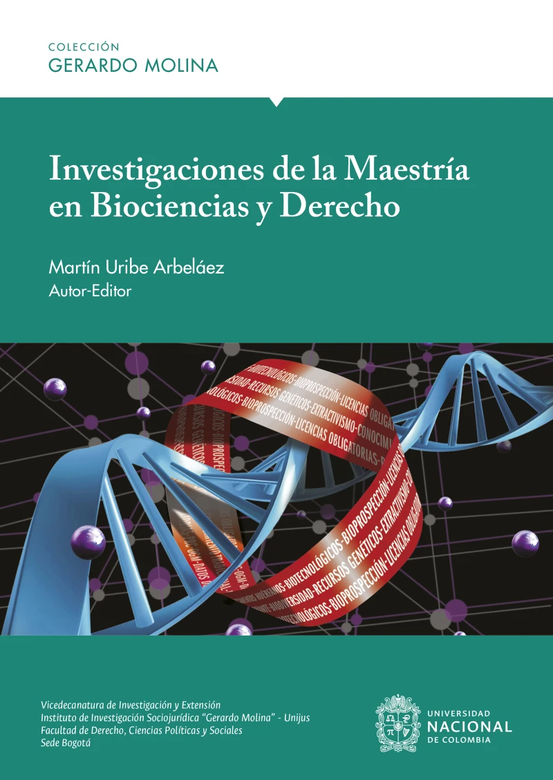 Portada: Investigaciones de la Maestría en Biociencias y Derecho