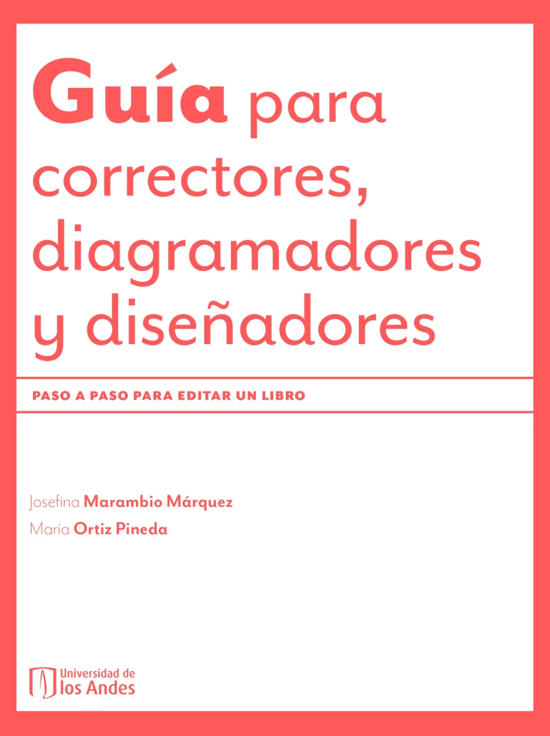 Portada: Guía para correctores, diagramadores y diseñadores