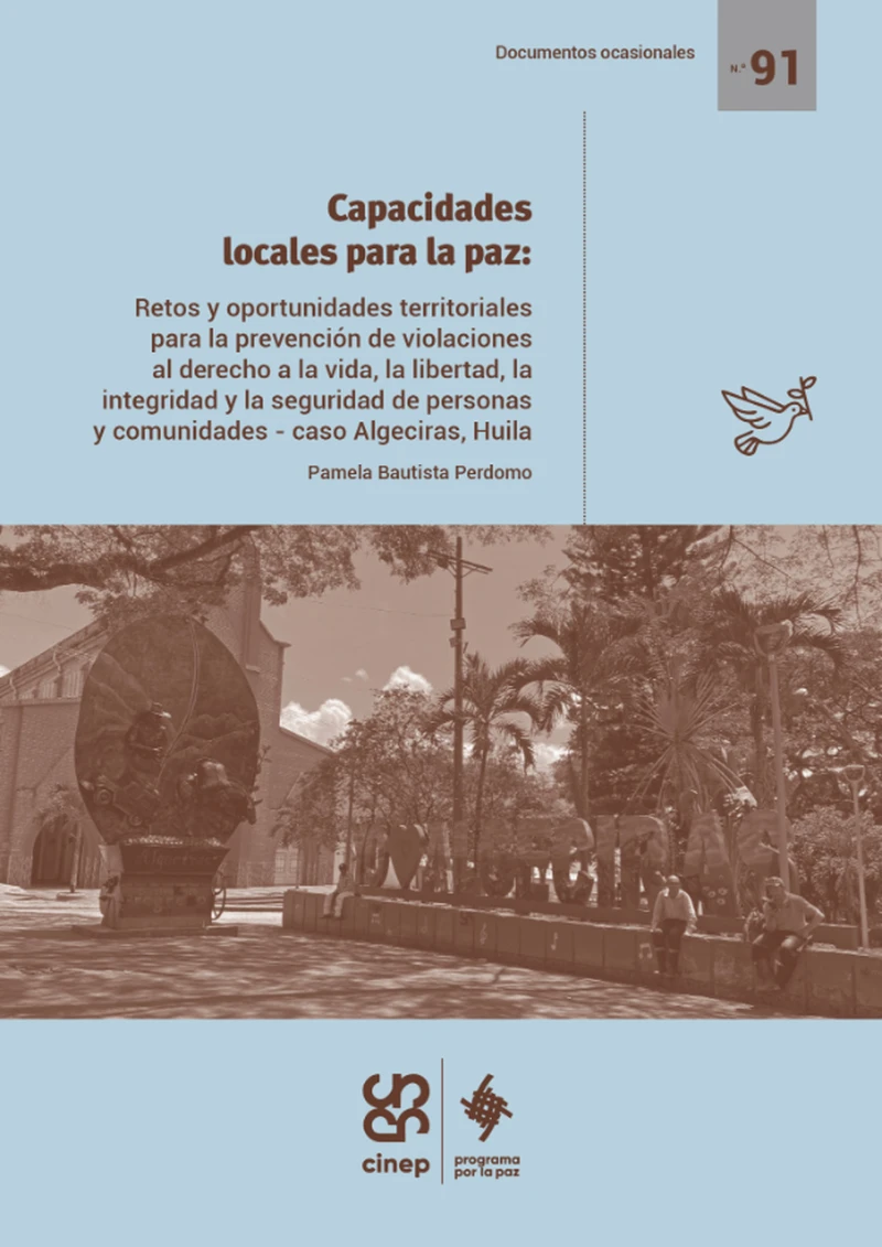 Portada: Capacidades locales para la paz