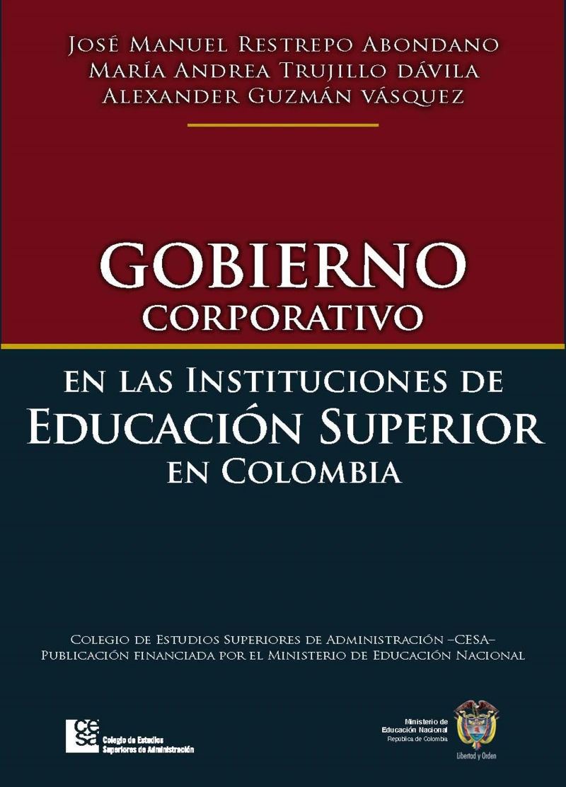 Portada: Gobierno corporativo en las instituciones de educación superior en Colombia