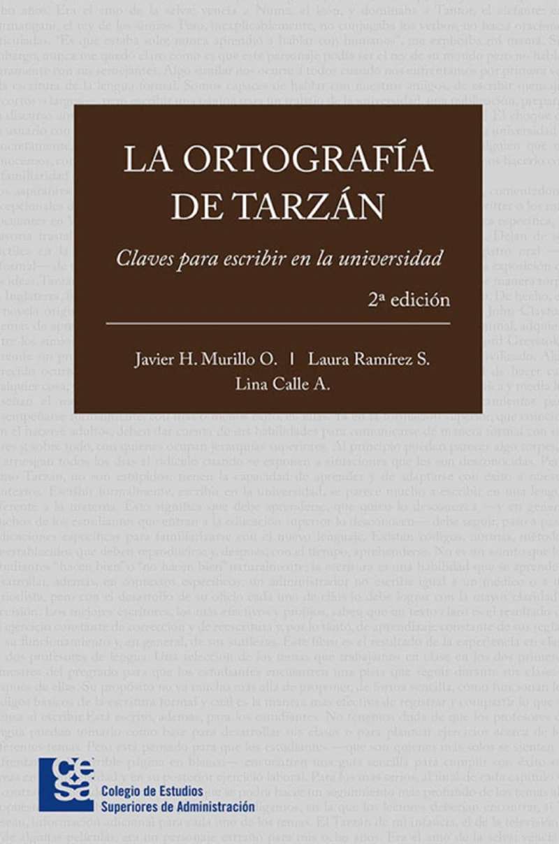 Portada: La ortografía de Tarzán