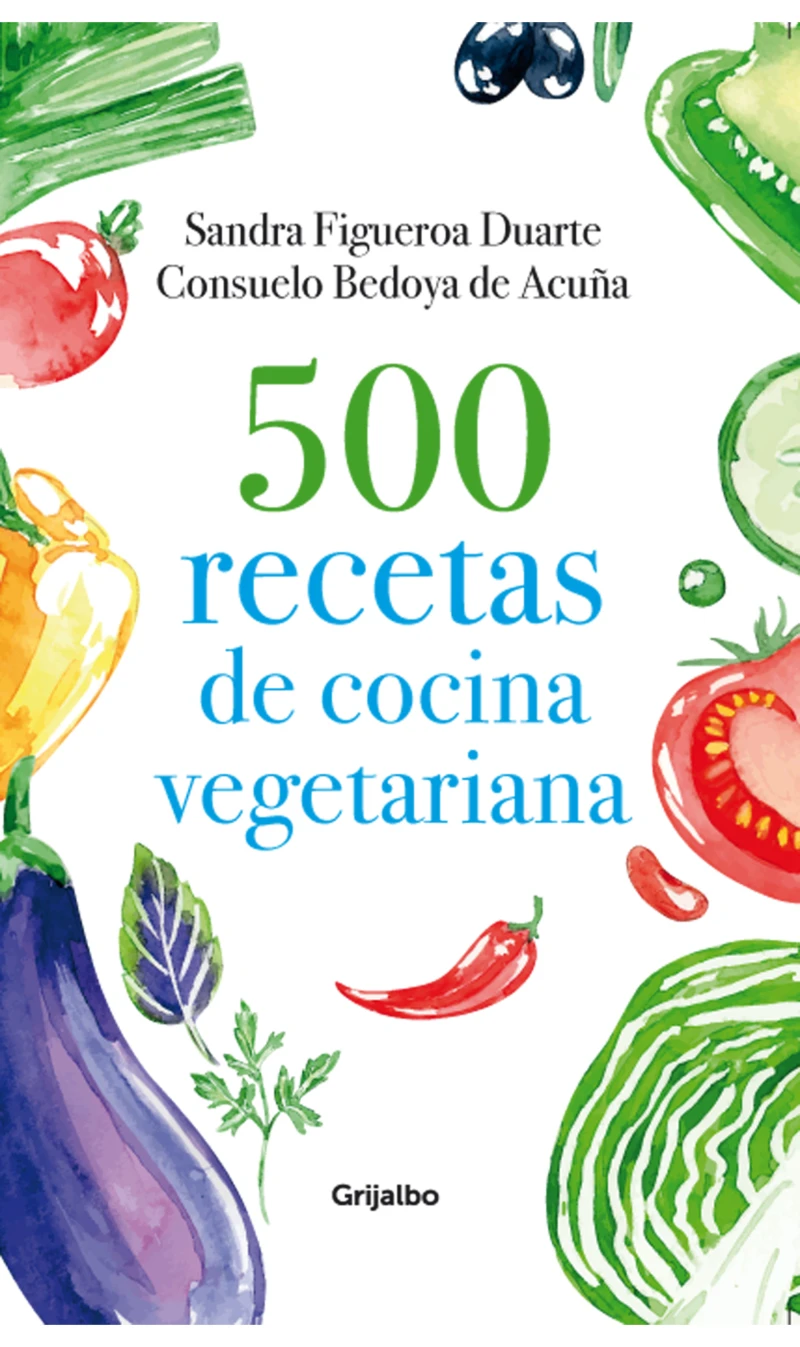 Portada: 500 recetas de cocina vegetariana