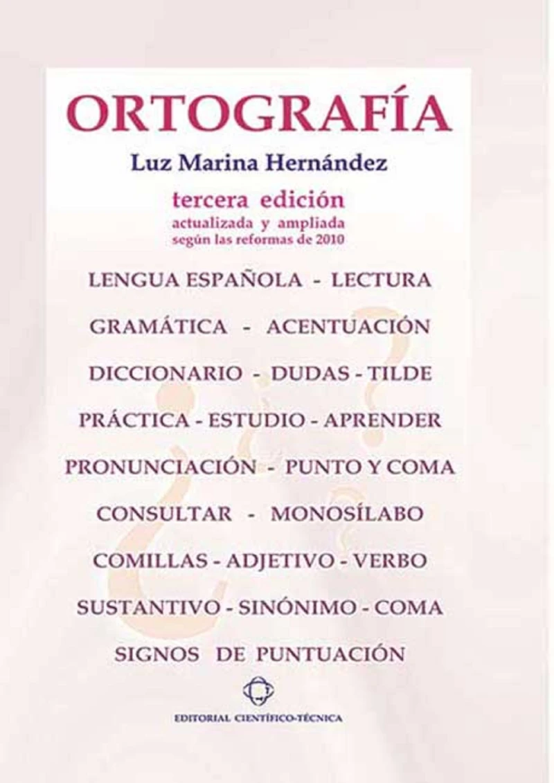 Portada: Ortografía