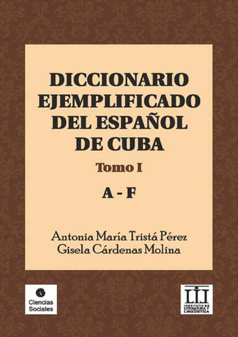 Portada: Diccionario ejemplificado del español de Cuba