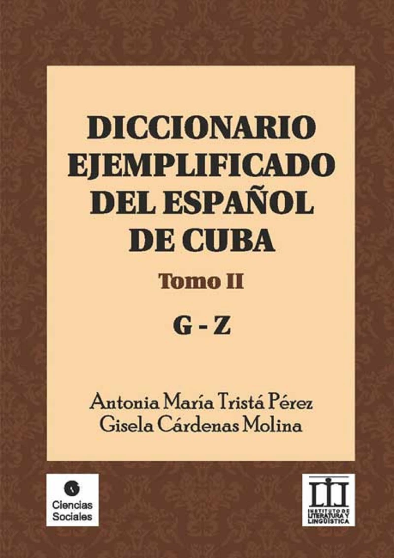 Portada: Diccionario ejemplificado del español de Cuba