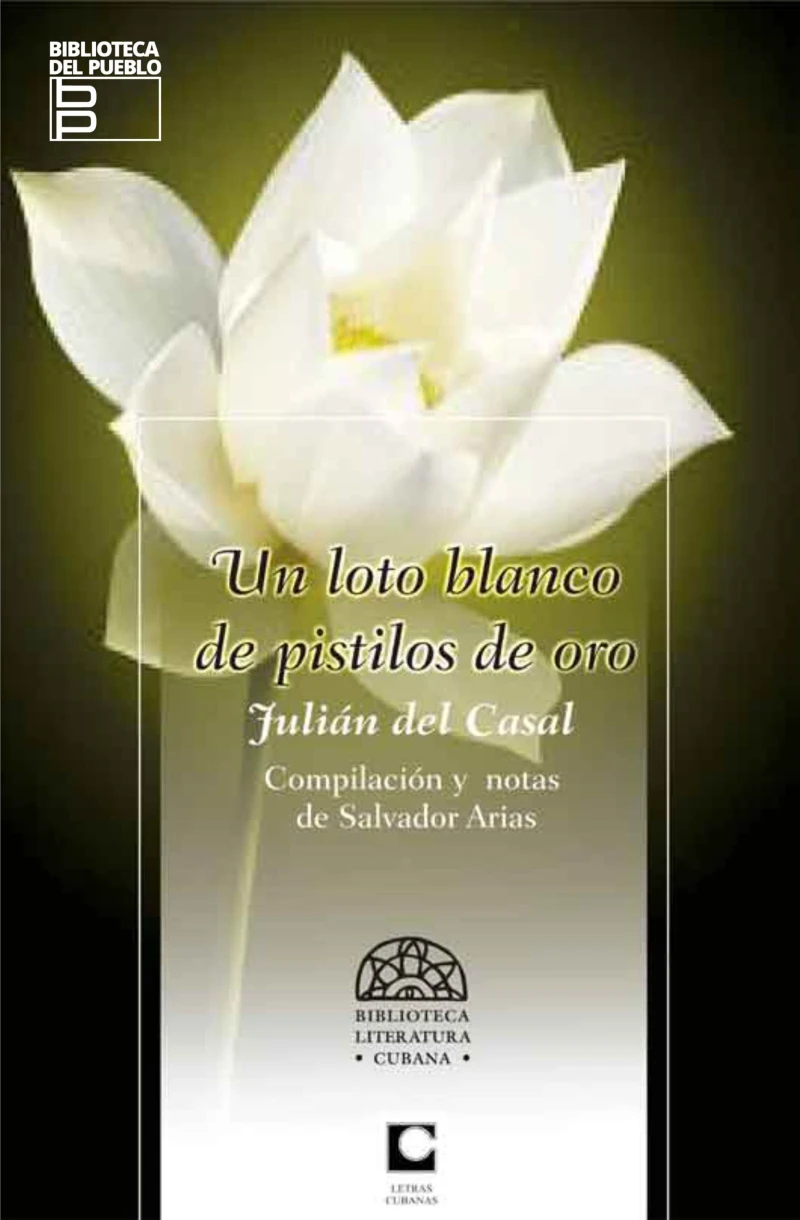 Portada: Un loto blanco de pistilos de oro