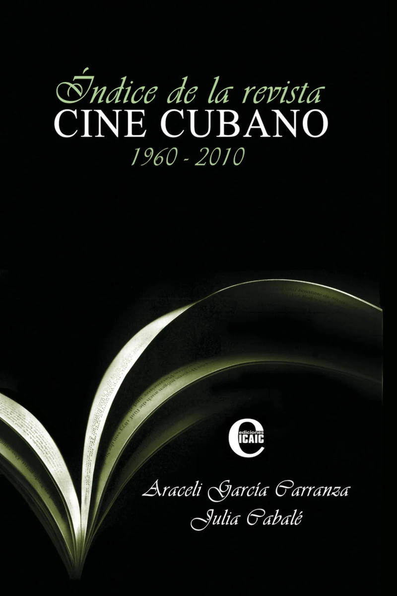 Portada: Índice de la revista Cine Cubano