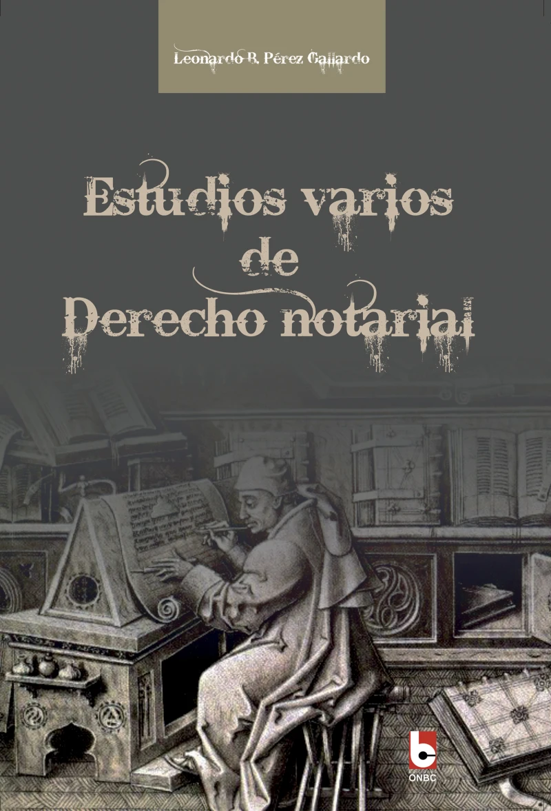Portada: Estudios varios de Derecho notarial