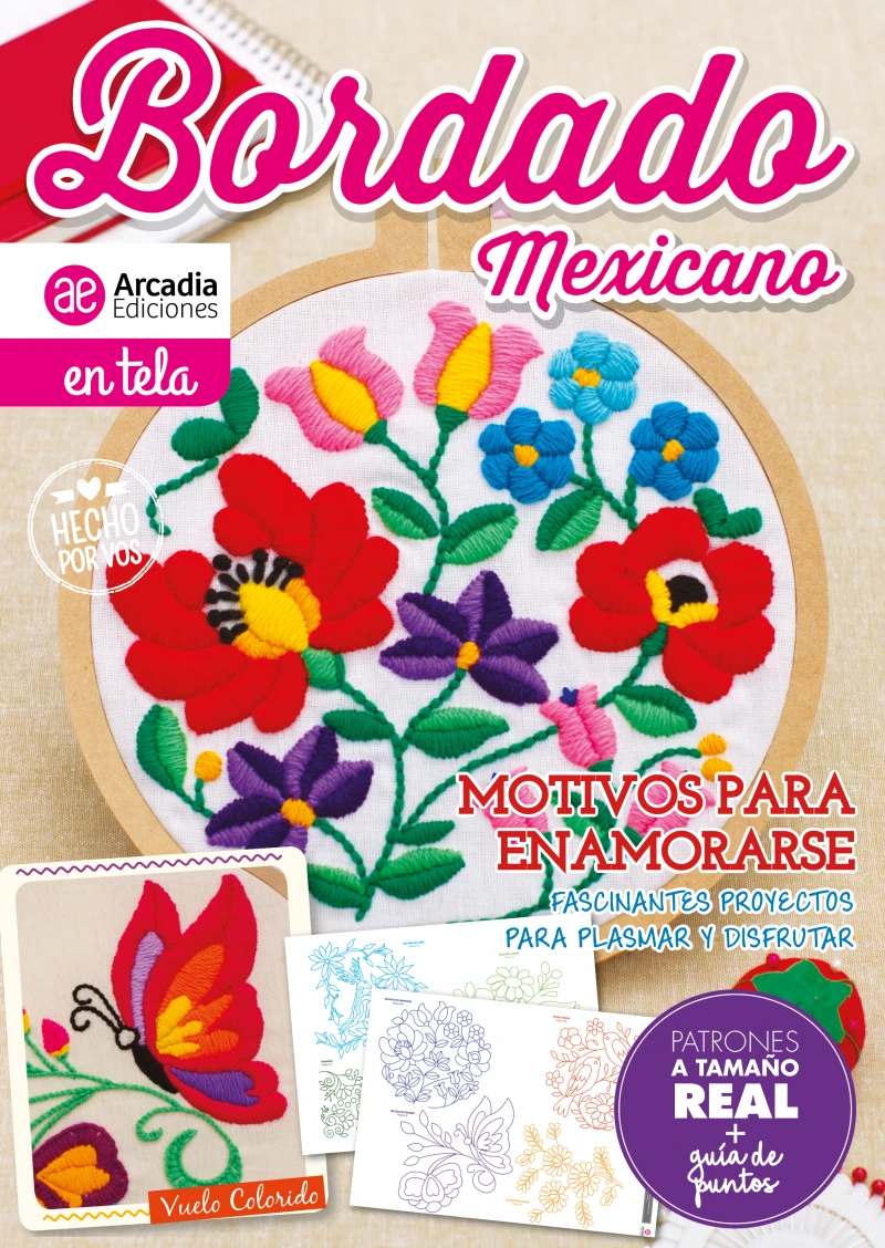 Portada: Bordado mexicano. Motivos para Enamorarse