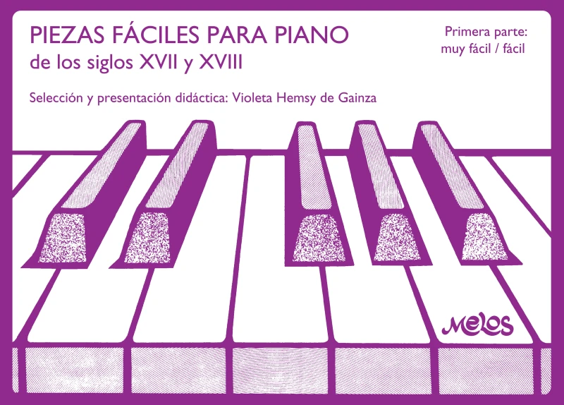 Portada: Piezas faciles para piano : de los siglos XVII y XVIII