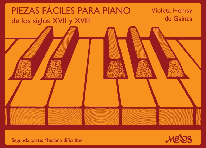 Portada: Piezas fáciles para piano de los siglos XVII y XVIII
