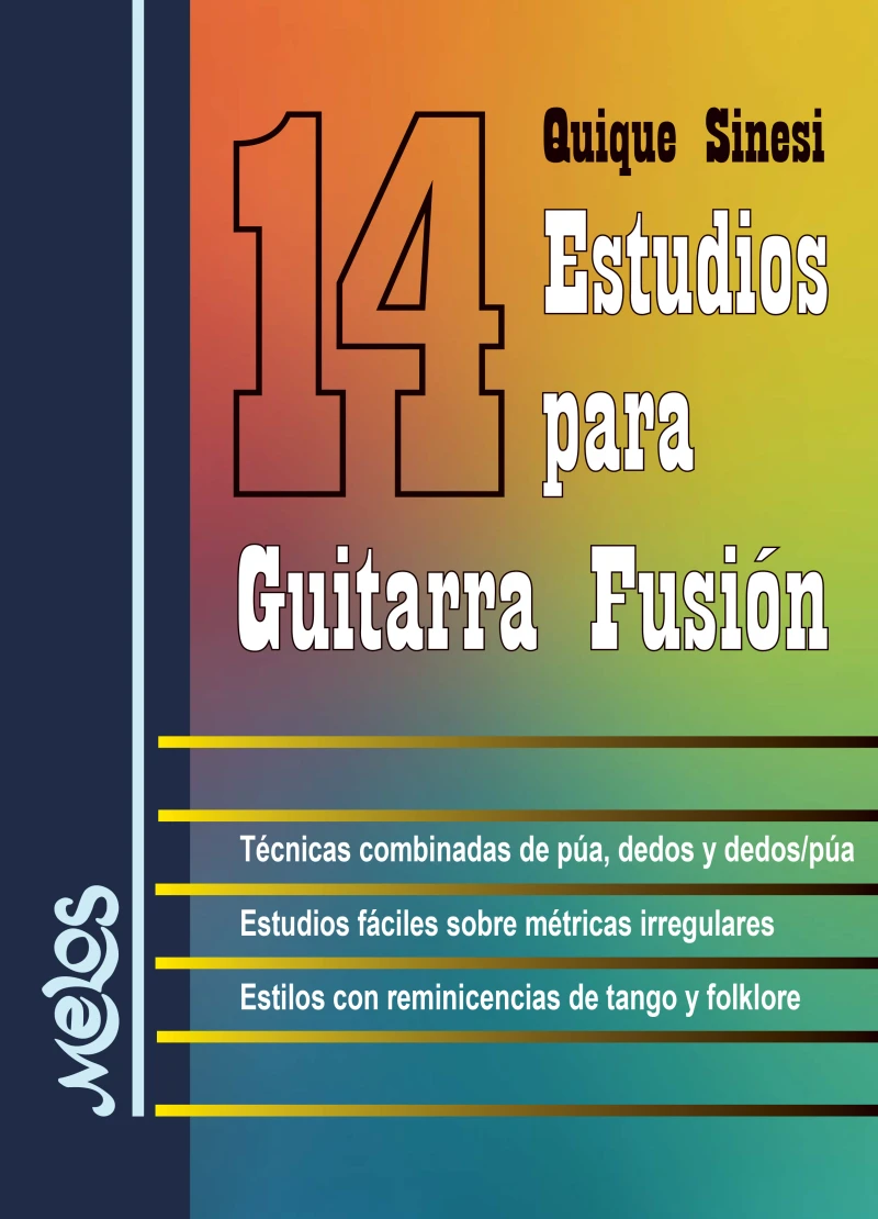 Portada: 14 estudios para guitarra fusión