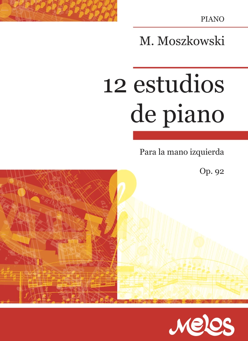 Portada: 12 estudios de piano