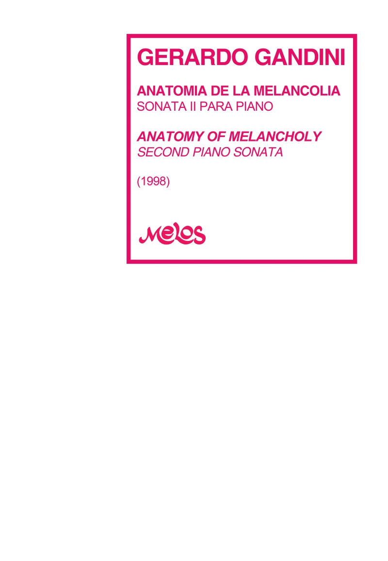 Portada: Anatomía de la melancolía