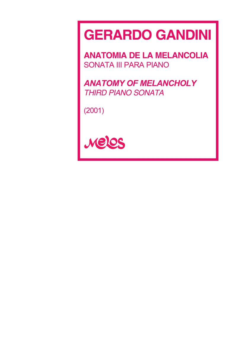 Portada: Anatomía de la melancolía