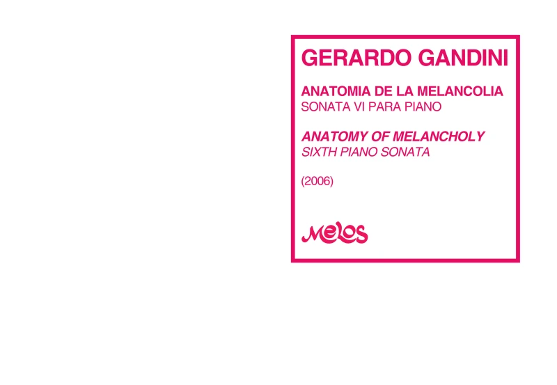Portada: Anatomía de la melancolía