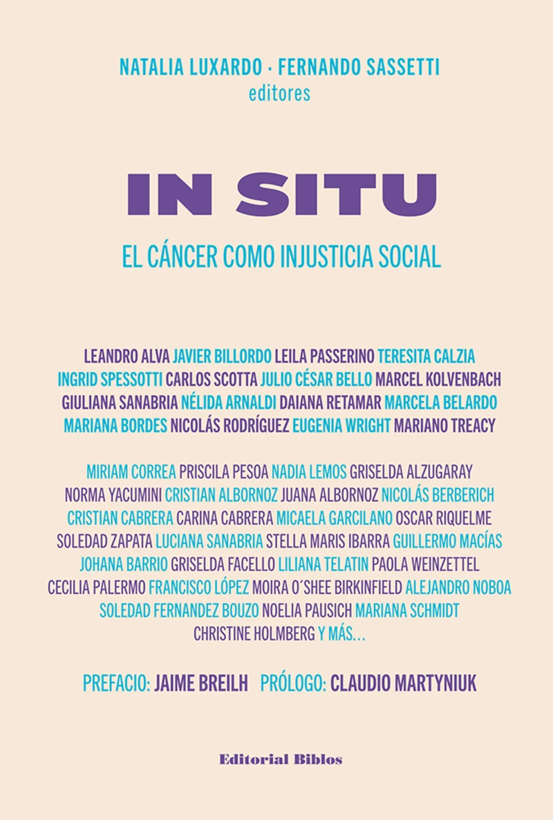 Portada: In situ. El cáncer como injusticia social