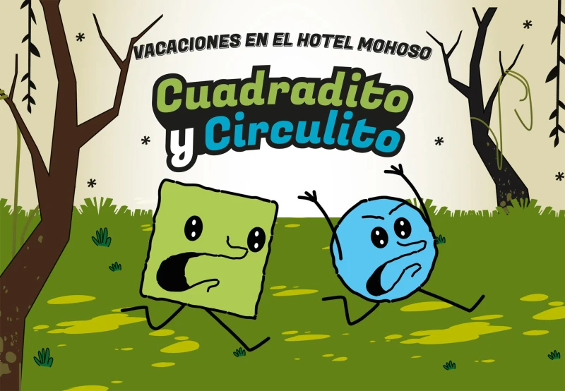 Portada: Cuadradito y Circulito. Vacaciones en el Hotel Mohoso