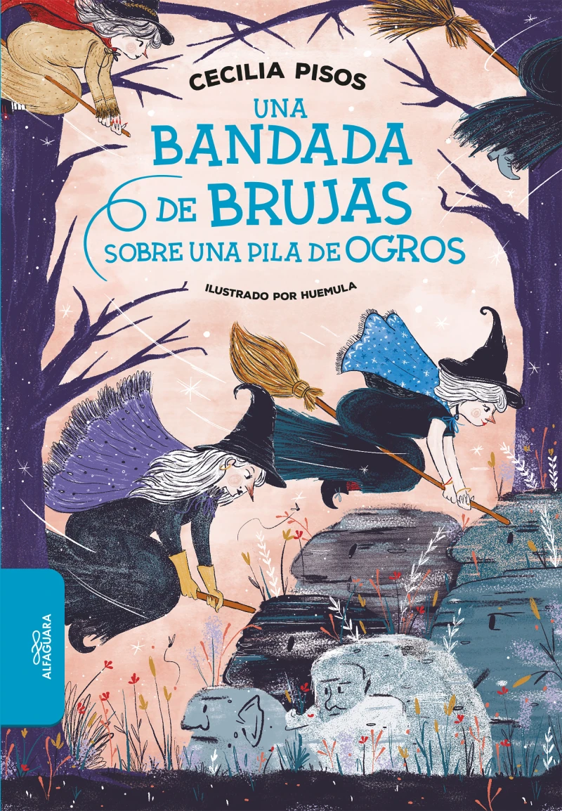 Portada: Una bandada de brujas sobre una pila de ogros