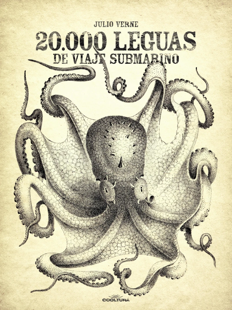 Portada: 20 mil leguas de viaje submarino