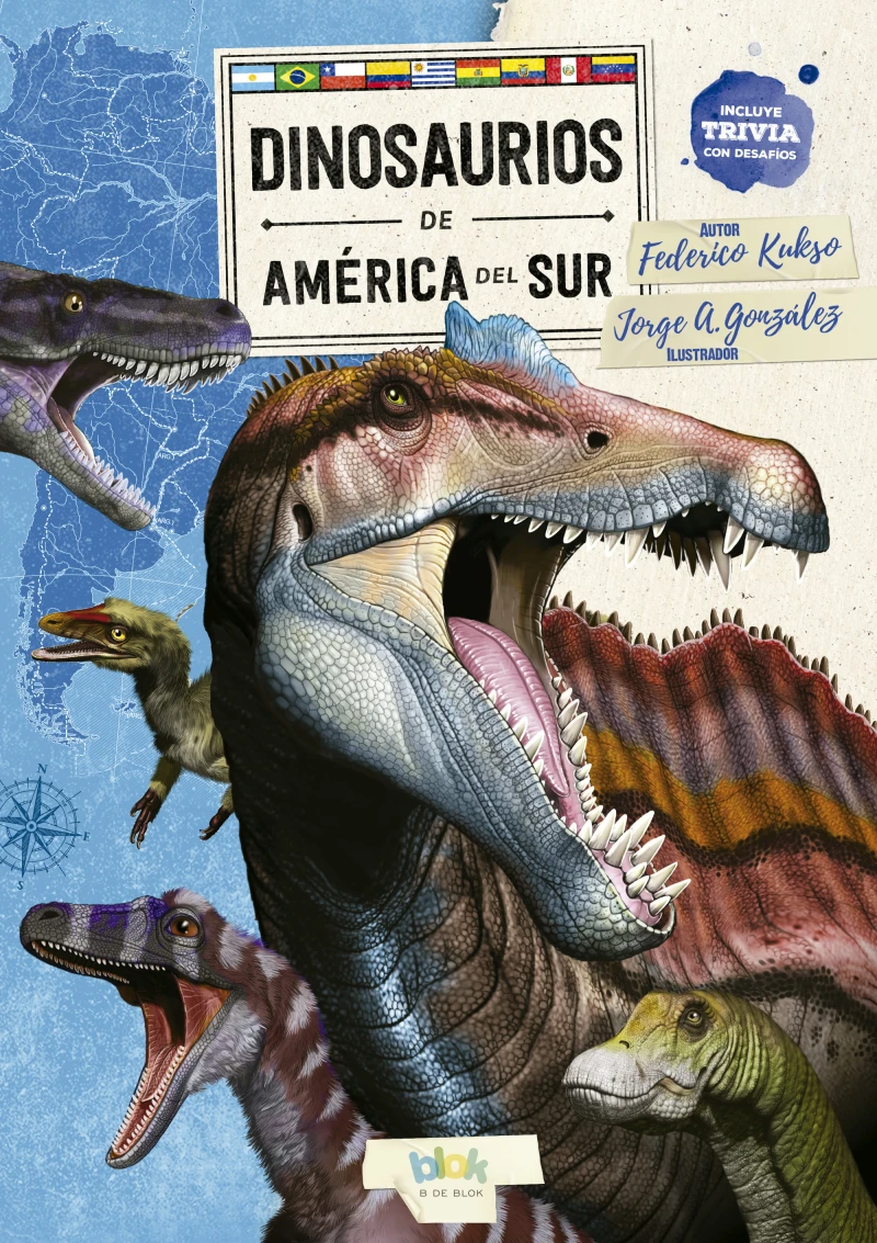 Portada: Dinosaurios de América del Sur