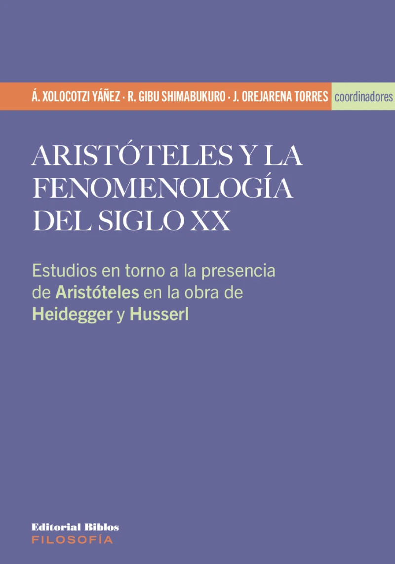 Portada: Aristóteles y la fenomenología del siglo XX