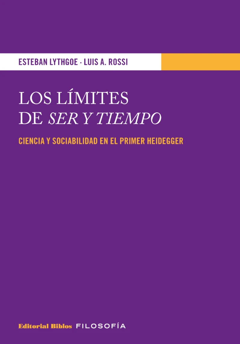 Portada: Los límites de Ser y Tiempo