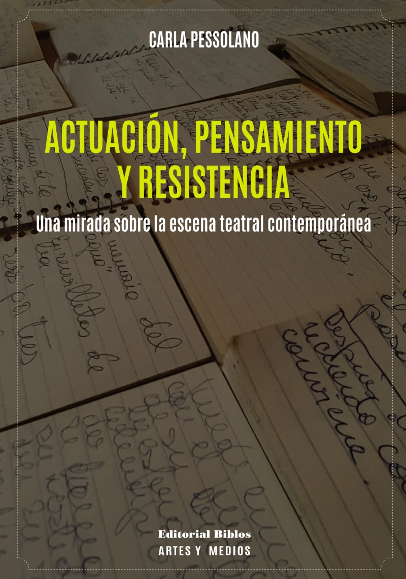Portada: Actuación, pensamiento y resistencia