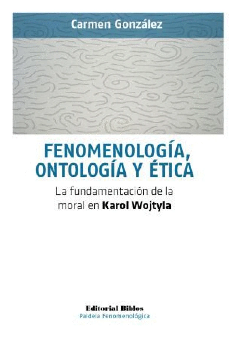 Portada: Fenomenología, ontología y ética