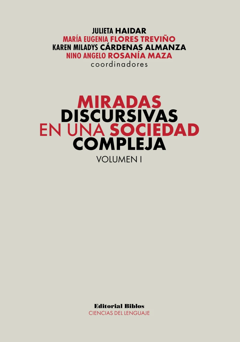 Portada: Miradas discursivas en una sociedad compleja