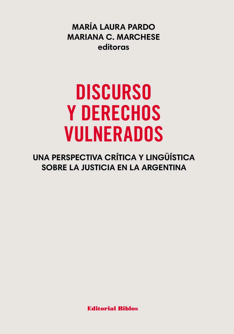 Portada: Discurso y derechos vulnerados