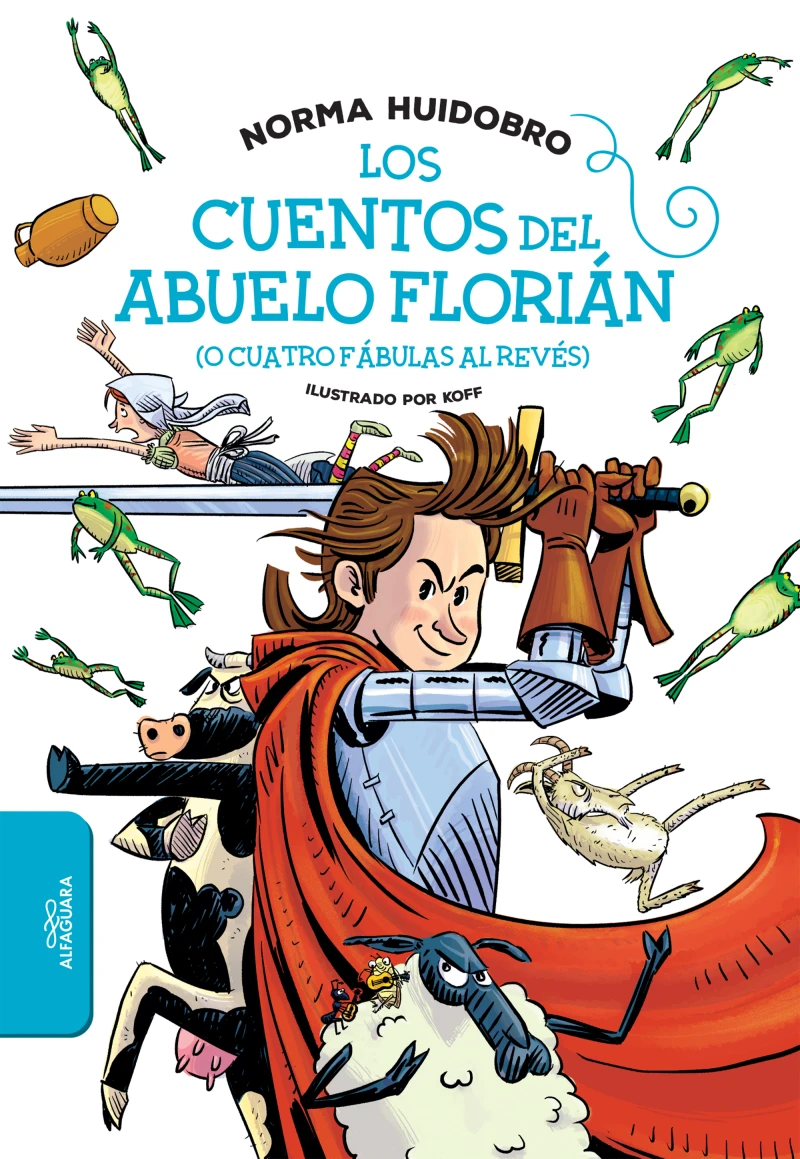Portada: Los cuentos del abuelo Florián (o cuatro fábulas al revés)