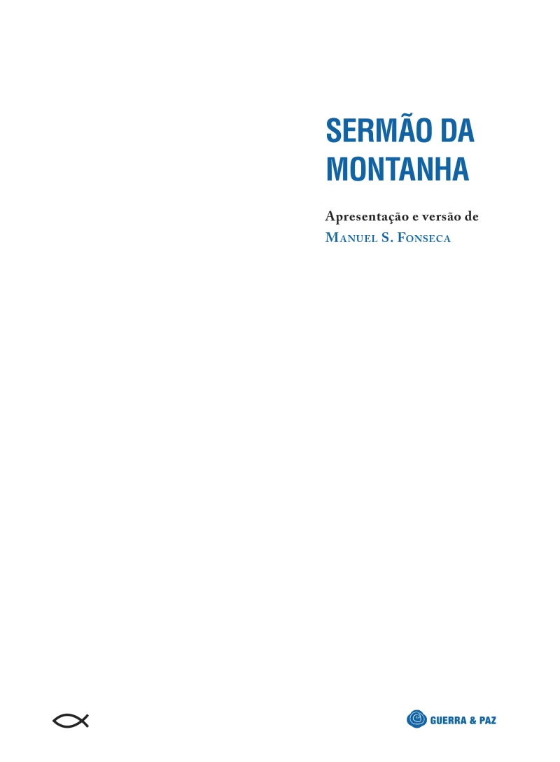 Portada: Sermão da Montanha