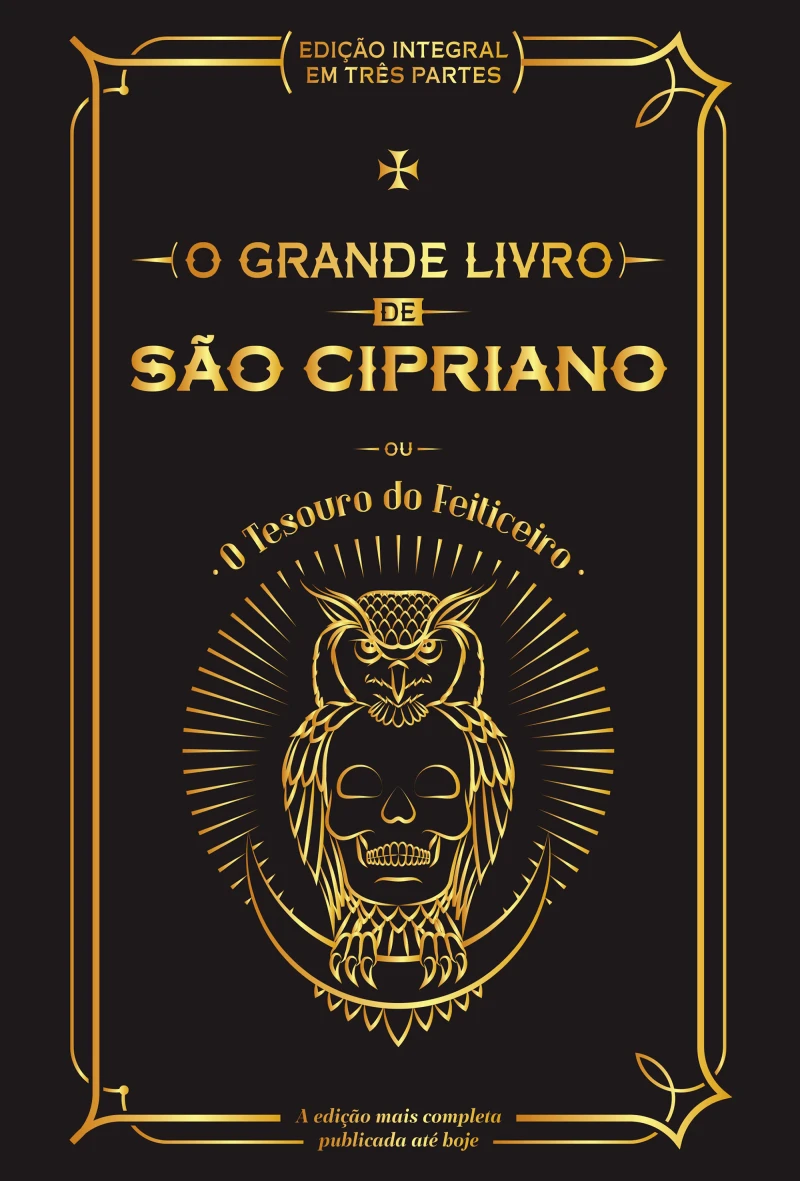 Portada: O Grande Livro de São Cipriano ou O Tesouro do Feiticeiro