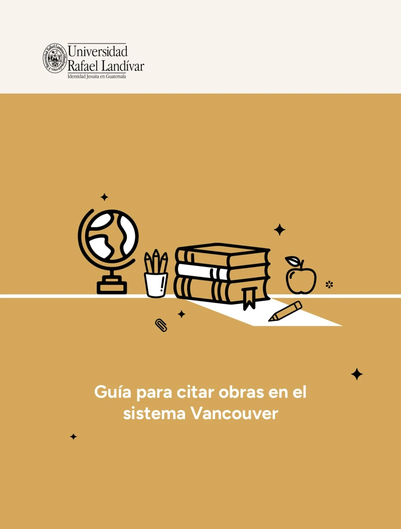 Portada: Guía para citar obras en el sistema Vancouver
