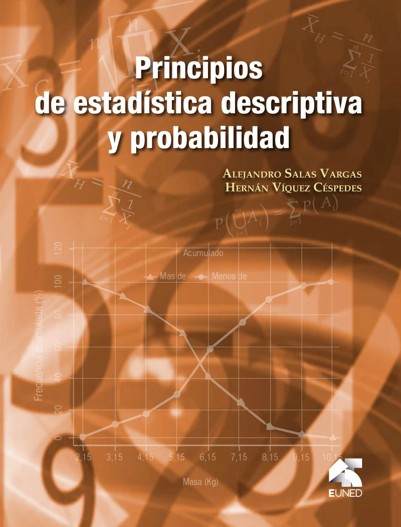 Portada: Principios de estadística descriptiva y probabilidad