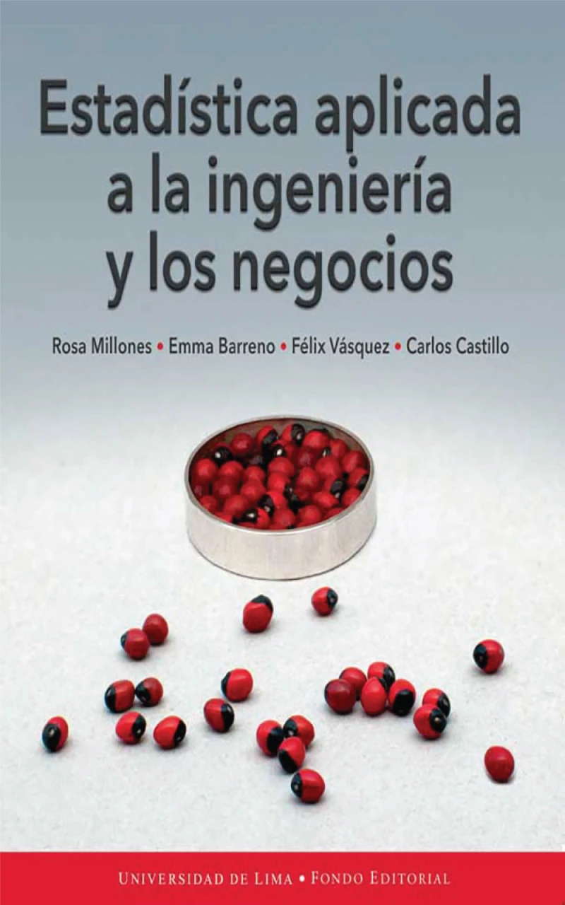 Portada: Estadística aplicada a la ingeniería y los negocios