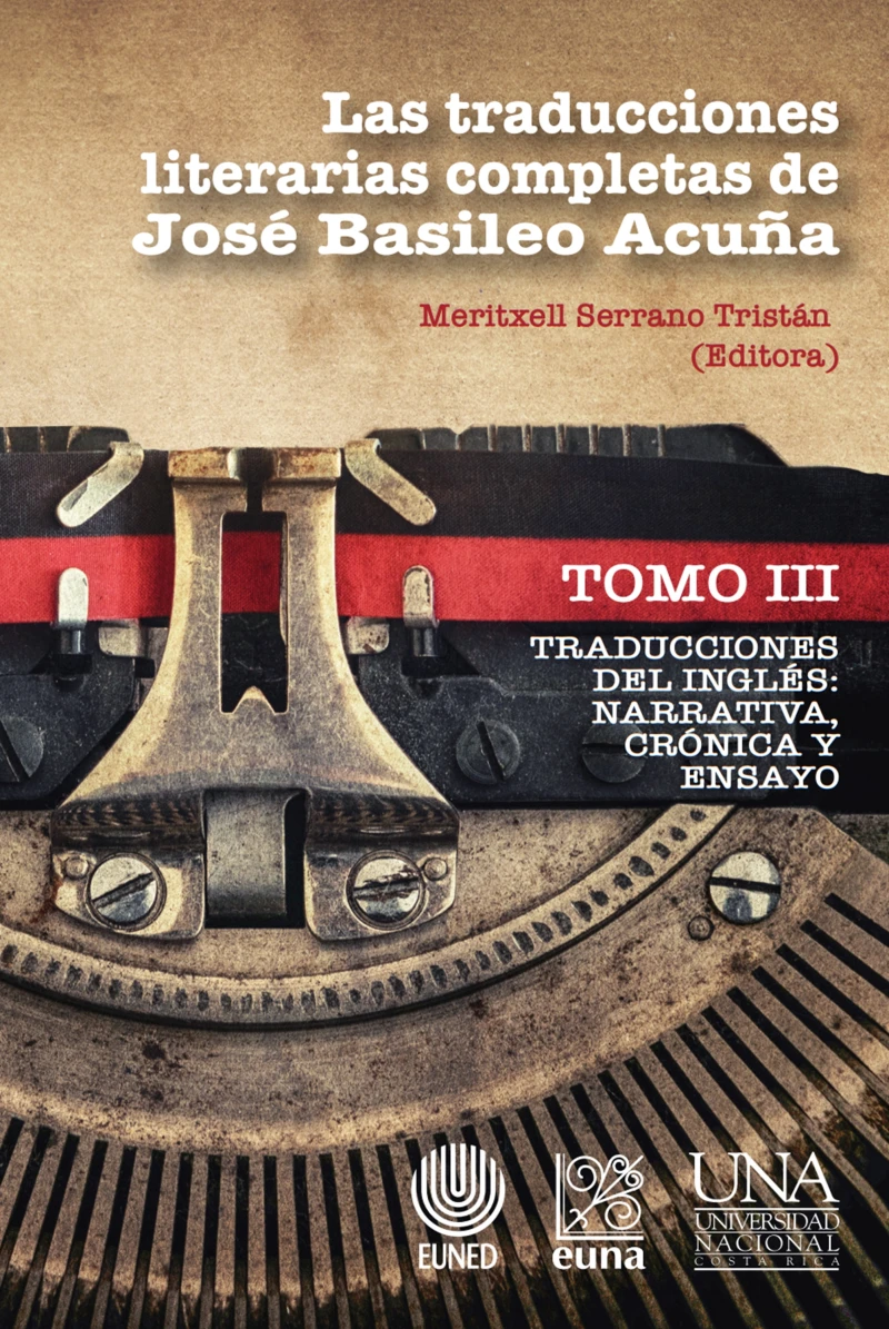 Portada: Las traducciones literarias completas de José Basileo Acuña. Tomo III