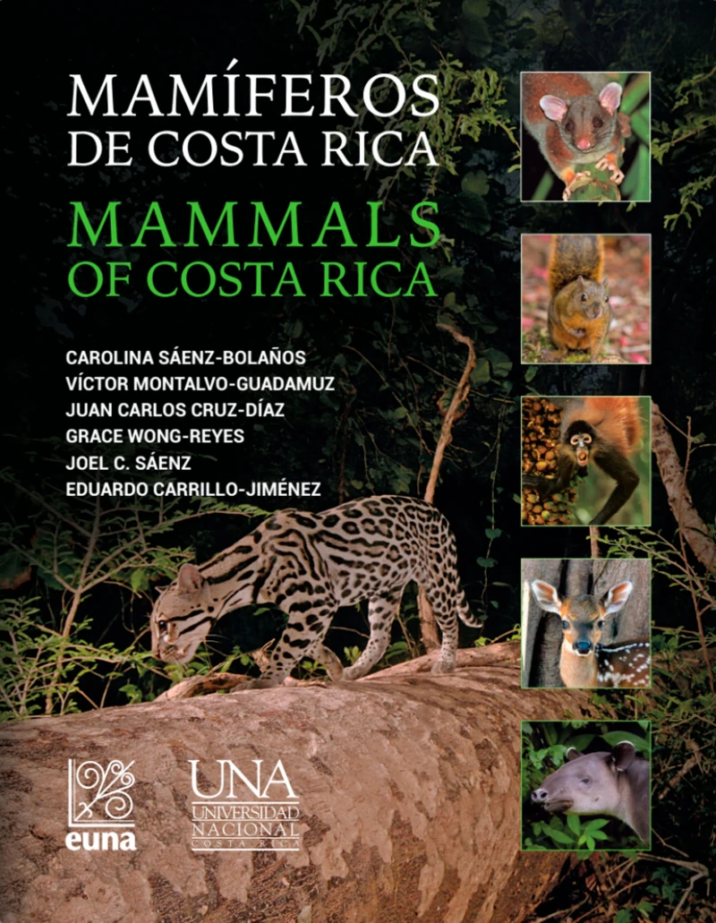 Portada: Mamíferos de Costa Rica / Mammals of Costa Rica