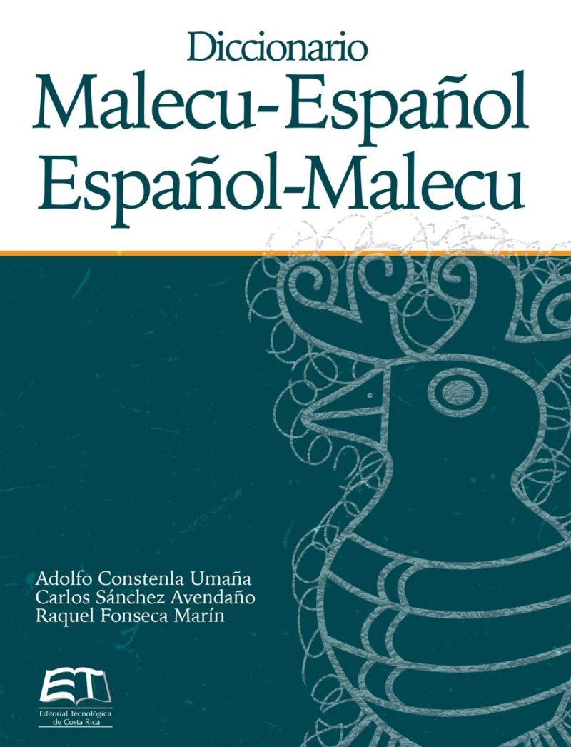 Portada: Diccionario malecu-español / español-malecu