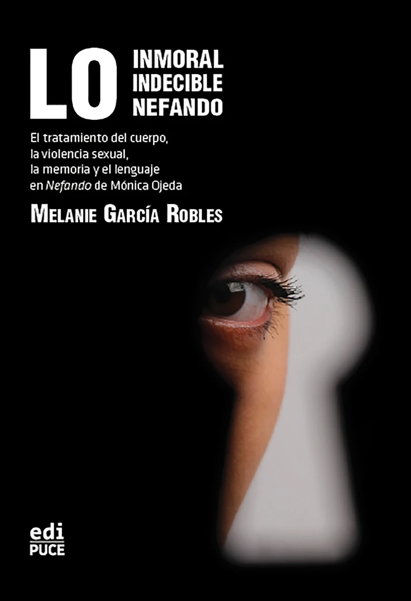 Portada: Lo inmoral, lo indecible, lo nefando.