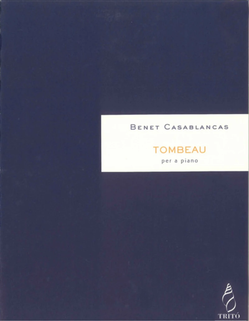 Portada: Tombeau, per a piano