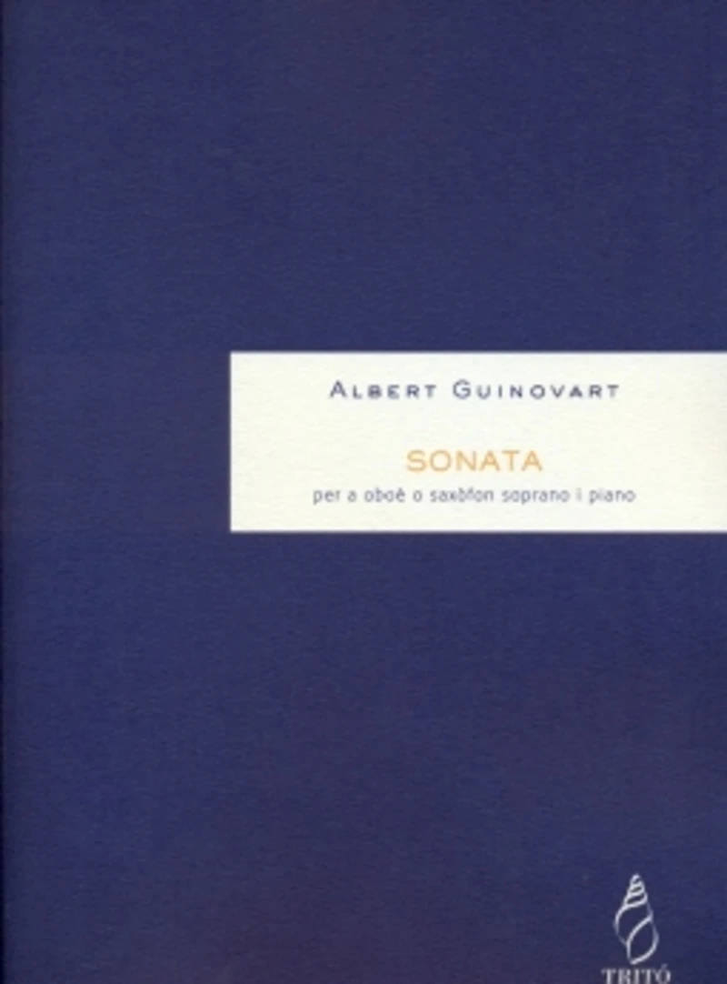 Portada: Sonata per a oboè (o saxofón soprano) i piano